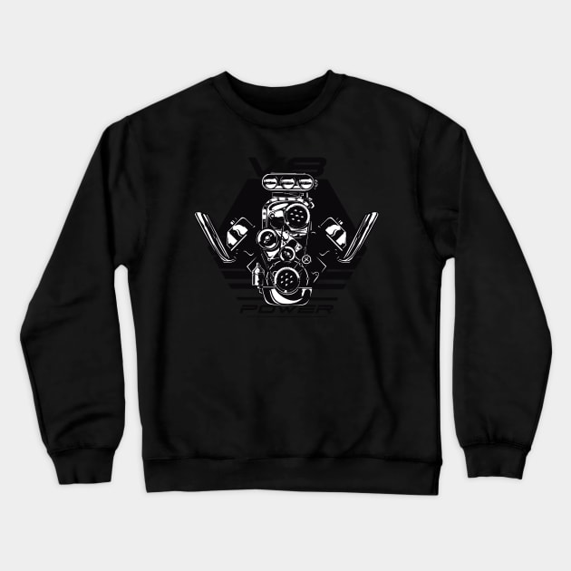 Fontaine Exclusives V8 Power #127 Crewneck Sweatshirt by Fontaine Exclusives